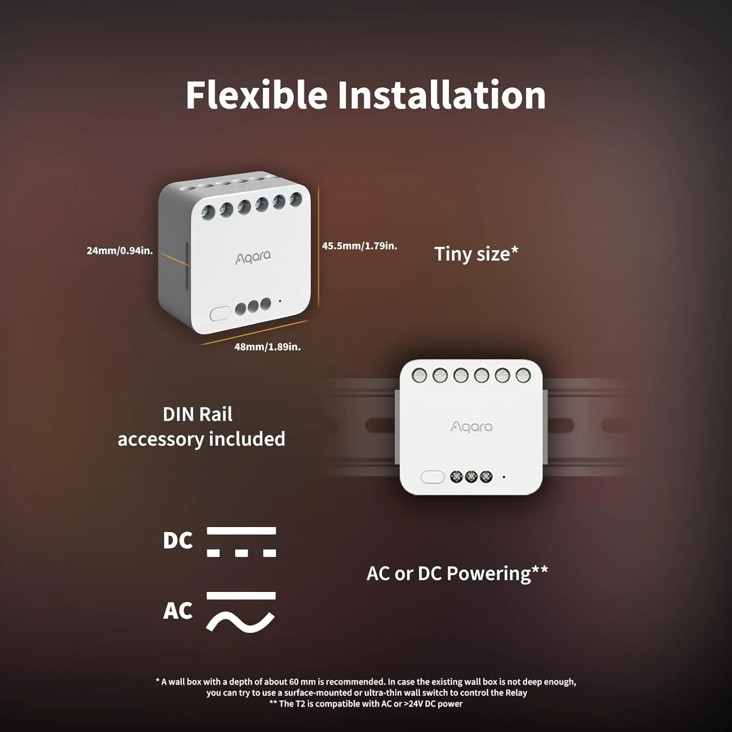 Aqara T2 Switch Double connecté (Matter) - Image 6
