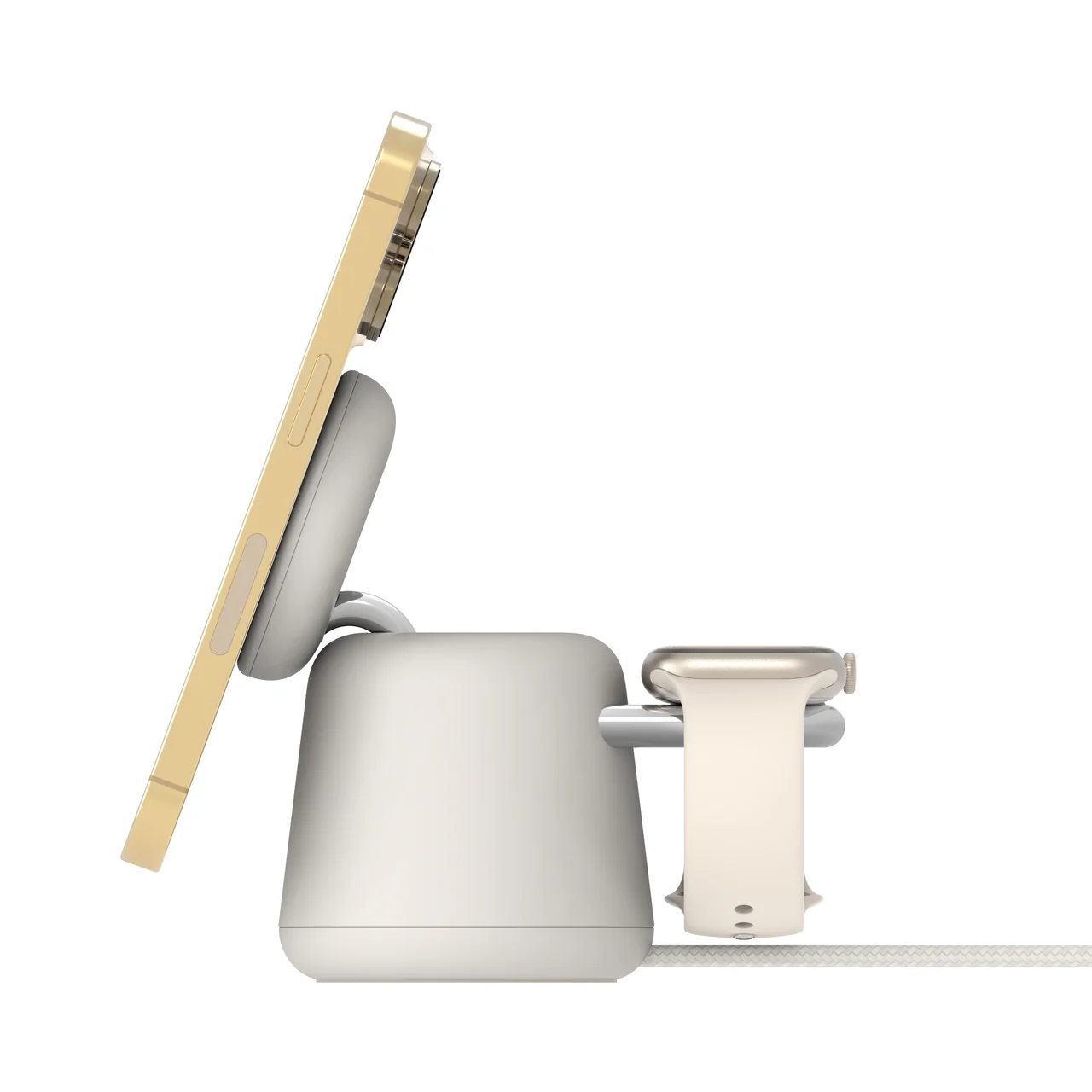 Belkin • BoostCharge Pro Station de recharge 2‑en‑1 avec MagSafe • Sable - Image 4