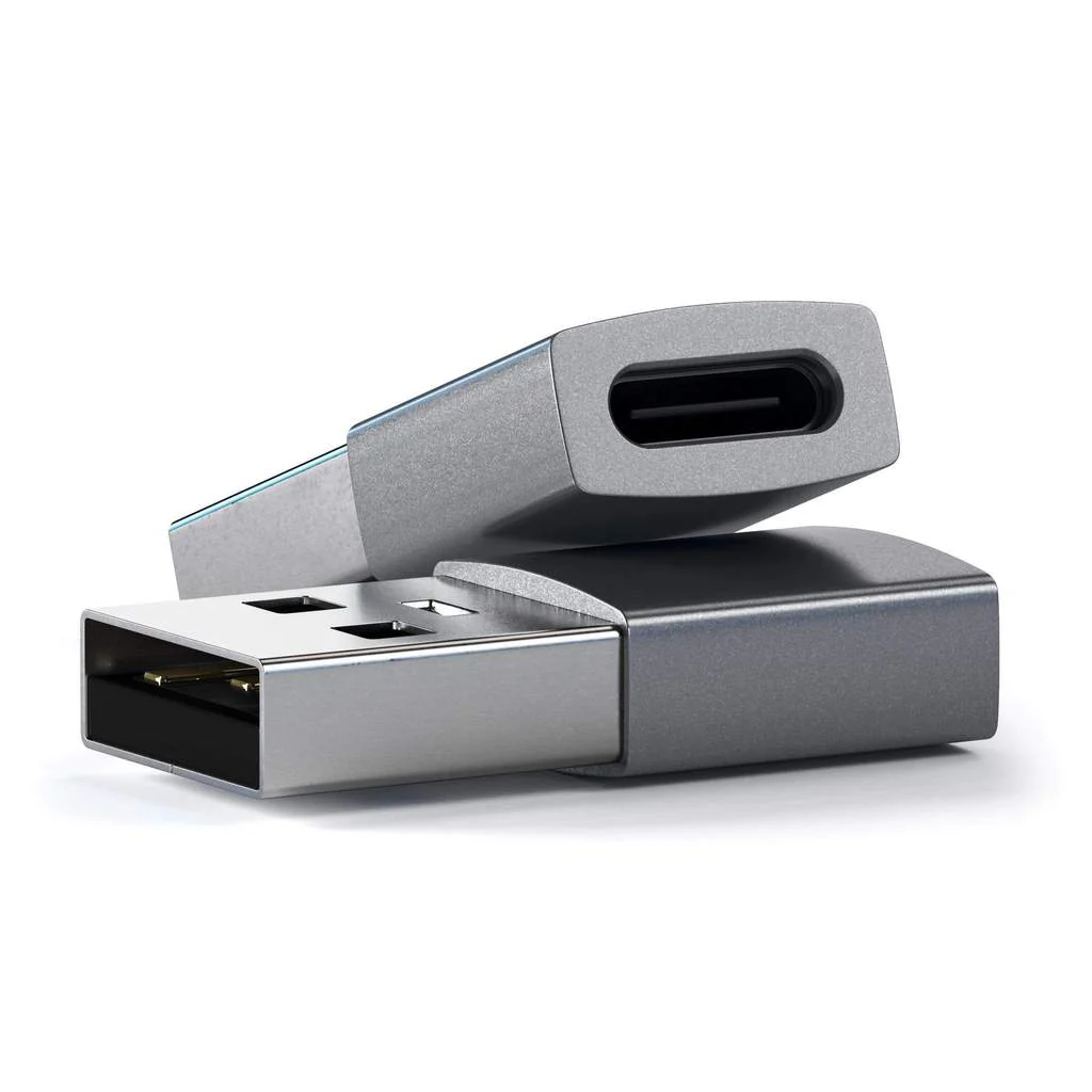 Satechi Aluminum adaptateur USB 3.0 vers Type-C USB  • Gris sideral - Image 3