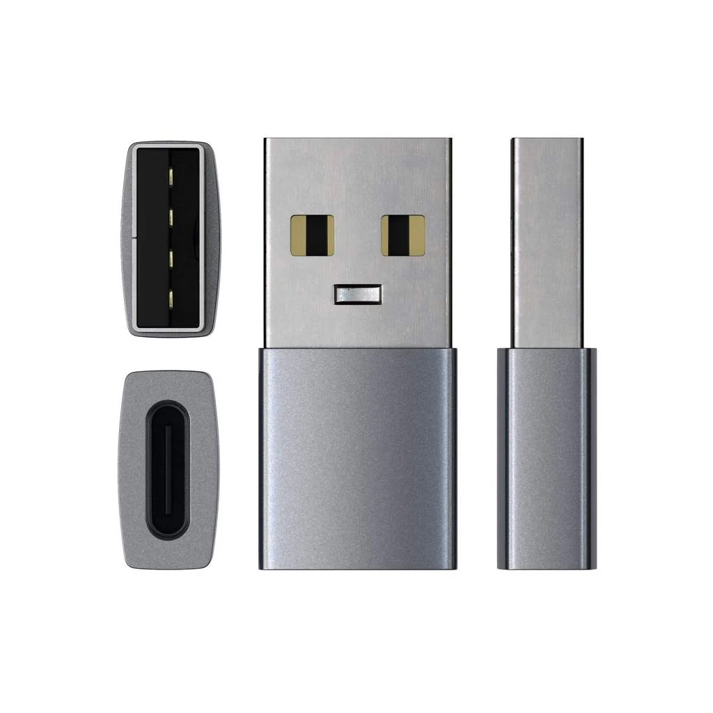 Satechi Aluminum adaptateur USB 3.0 vers Type-C USB  • Gris sideral - Image 4